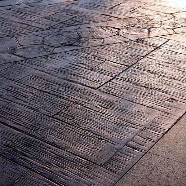 pattern concrete wood effect
